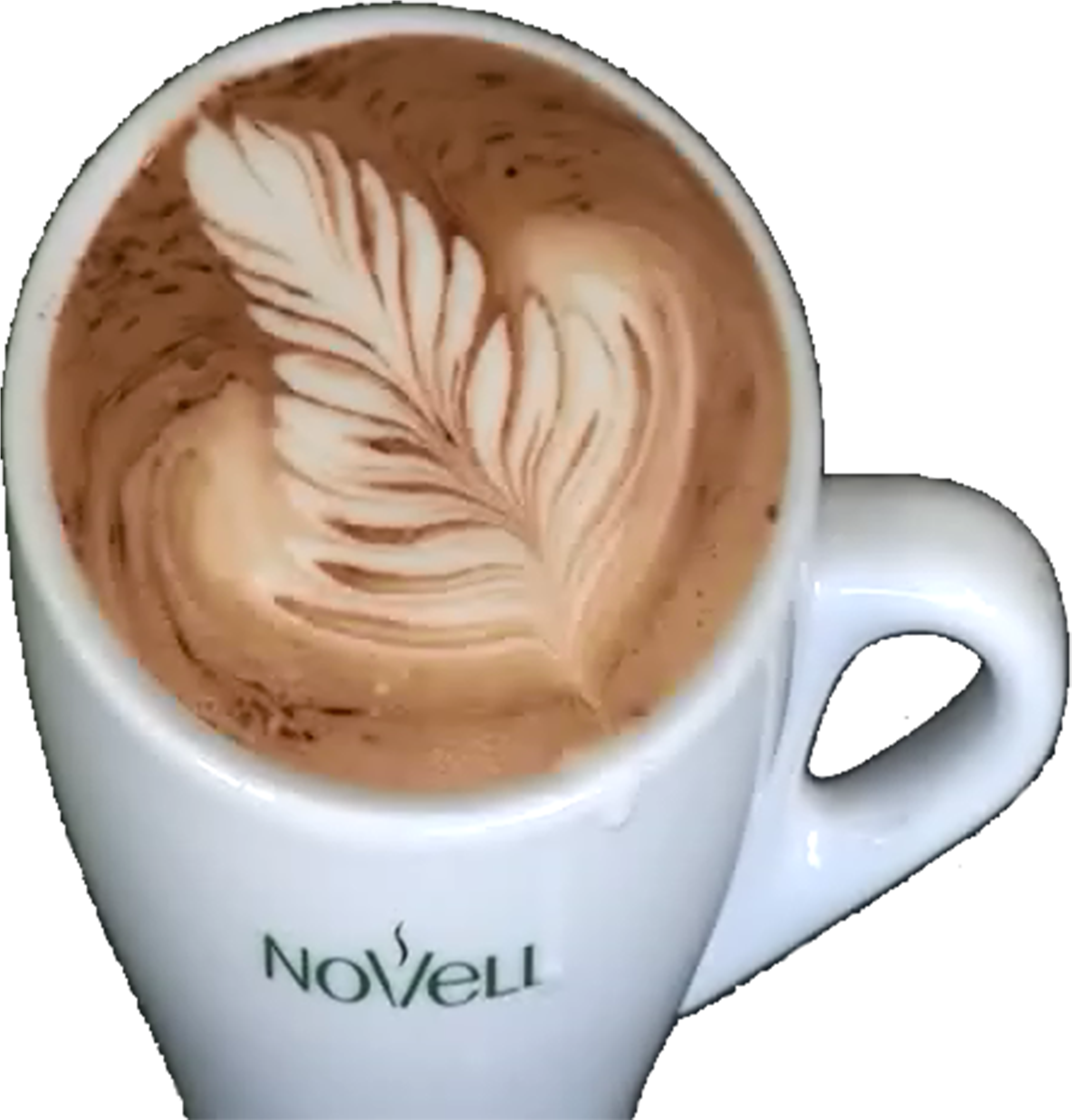 Cafè, Café, Novell, Coffee, Latte Art - Doppio (3840x5139), Png Download