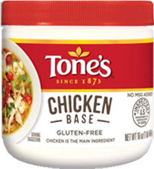 Tone's Reduced Sodium Stock Base, No Msg, Gluten Free (405x405), Png Download