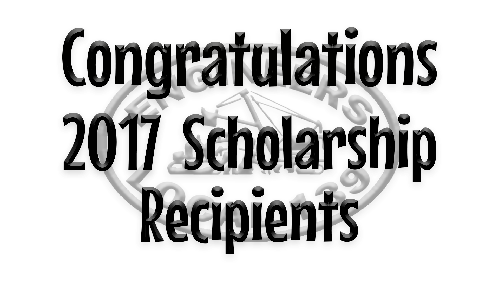 2017 Scholarship Winners Announced - International Union Of Operating Engineers (1920x1080), Png Download