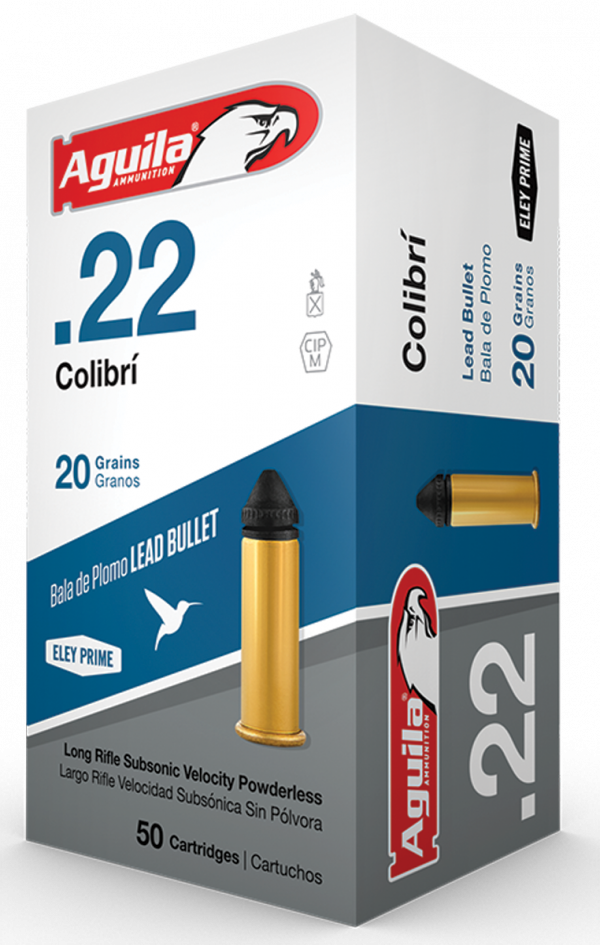Aguila 1b222337 Colibri 22 Long Rifle 20 Gr Colibri - 20grain .22 (600x945), Png Download
