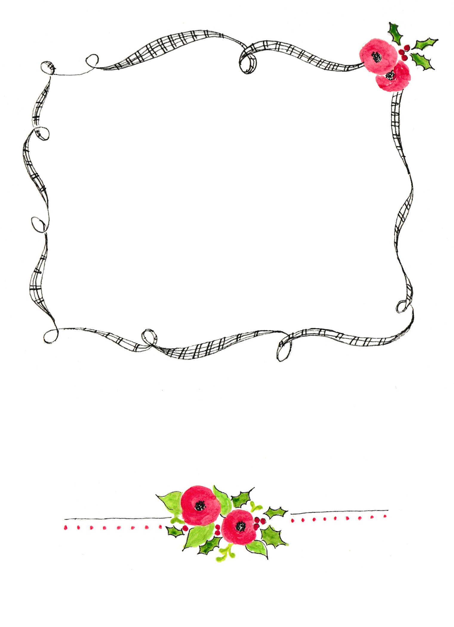 Here Are The Template Pages To Download - Christmas Day (1521x2100), Png Download