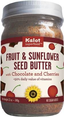 Fruit & Sunflower Seed Butter With Chocolate And Cherries - Kalot Superfood - Fruit & Sunflower Seed Butter (306x425), Png Download