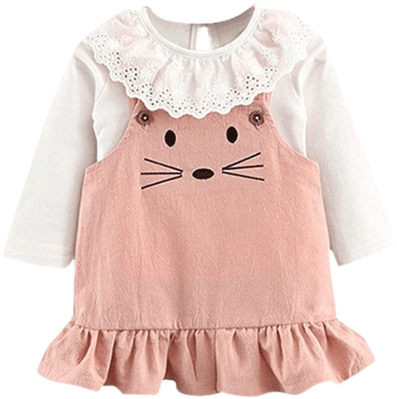 Petite Bello Dress Pink / 18-24 Months Cute Mouse Dress - Dress (600x600), Png Download