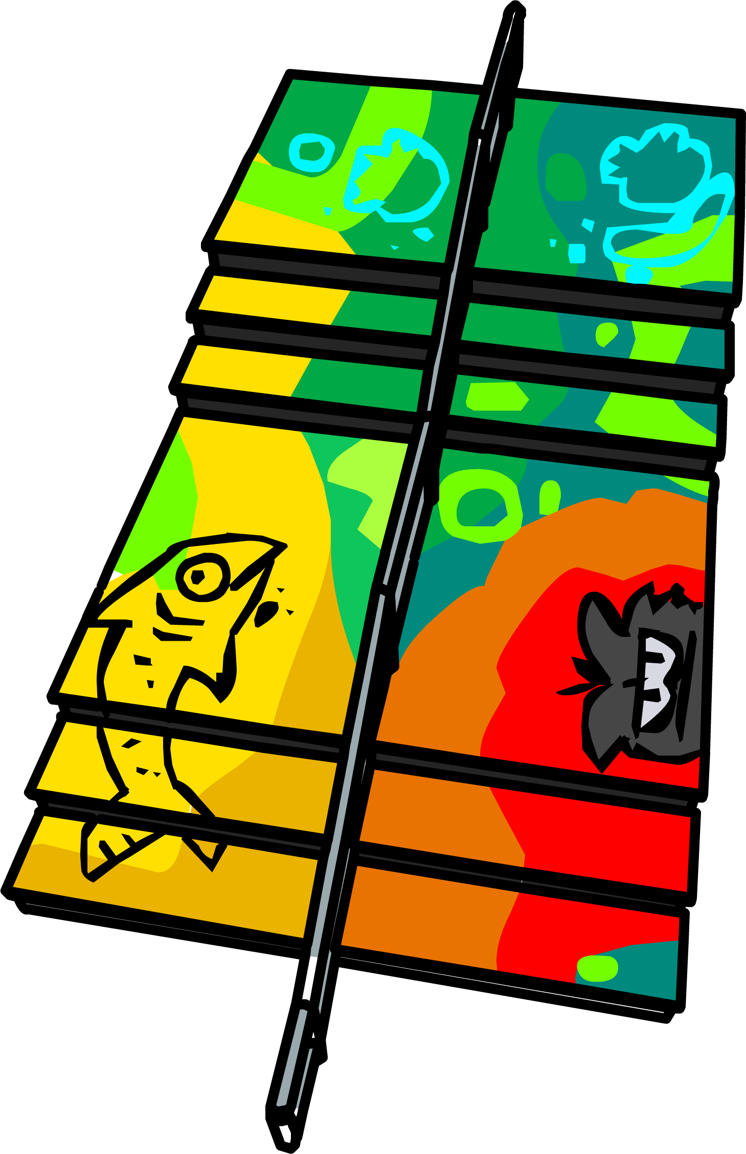 Graffiti Stair Ramp - Stairs (1459x2255), Png Download