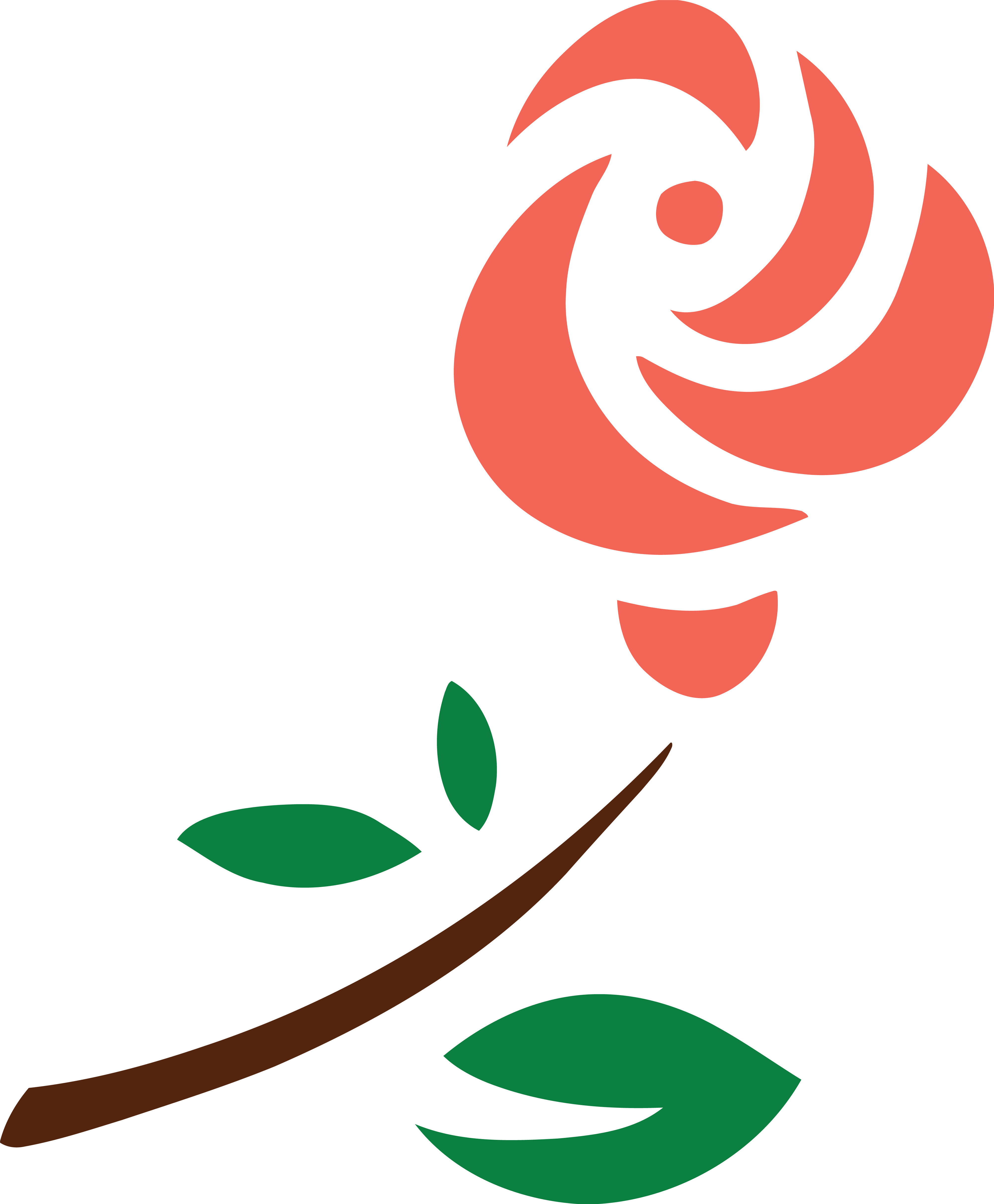 Free Clipart Of A Peach Rose - Stylized Rose (4000x4843), Png Download