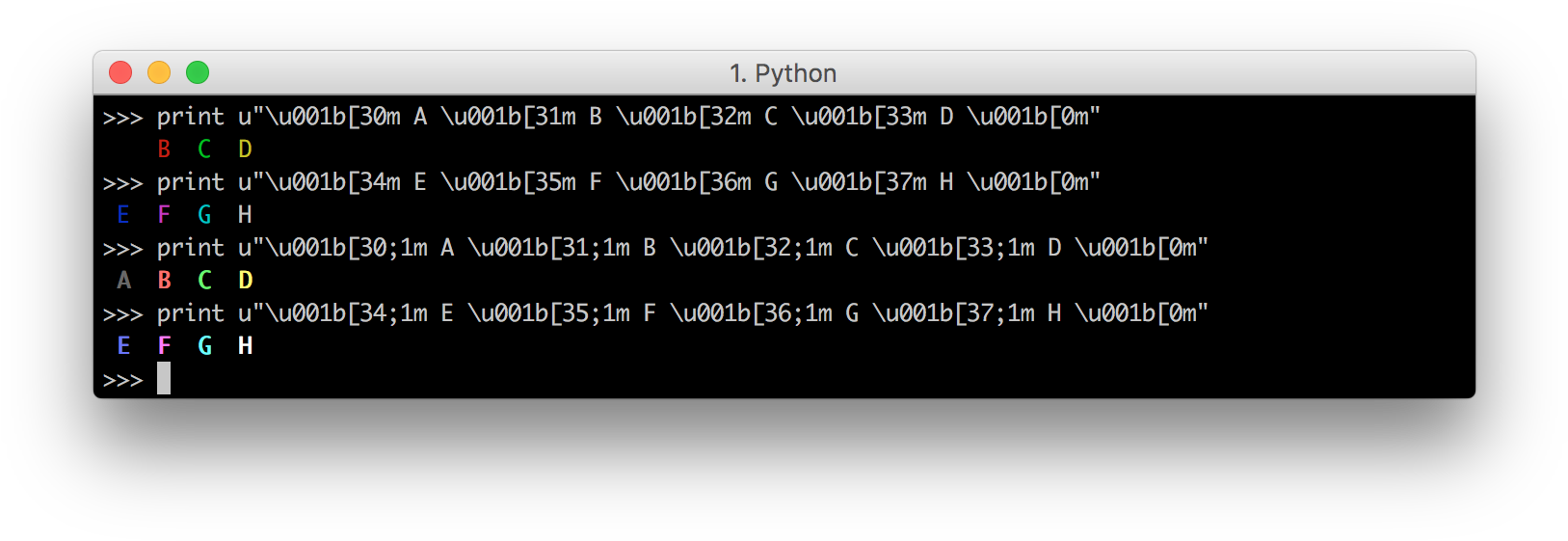 Ansi/rainbowbright - Mac Os Sierra Terminal (1658x584), Png Download