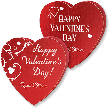 Russel Stover Assorted Chocolates Red Foil Heart Gift - Russell Stover Chocolates, Assorted, Happy Valentine's (500x500), Png Download