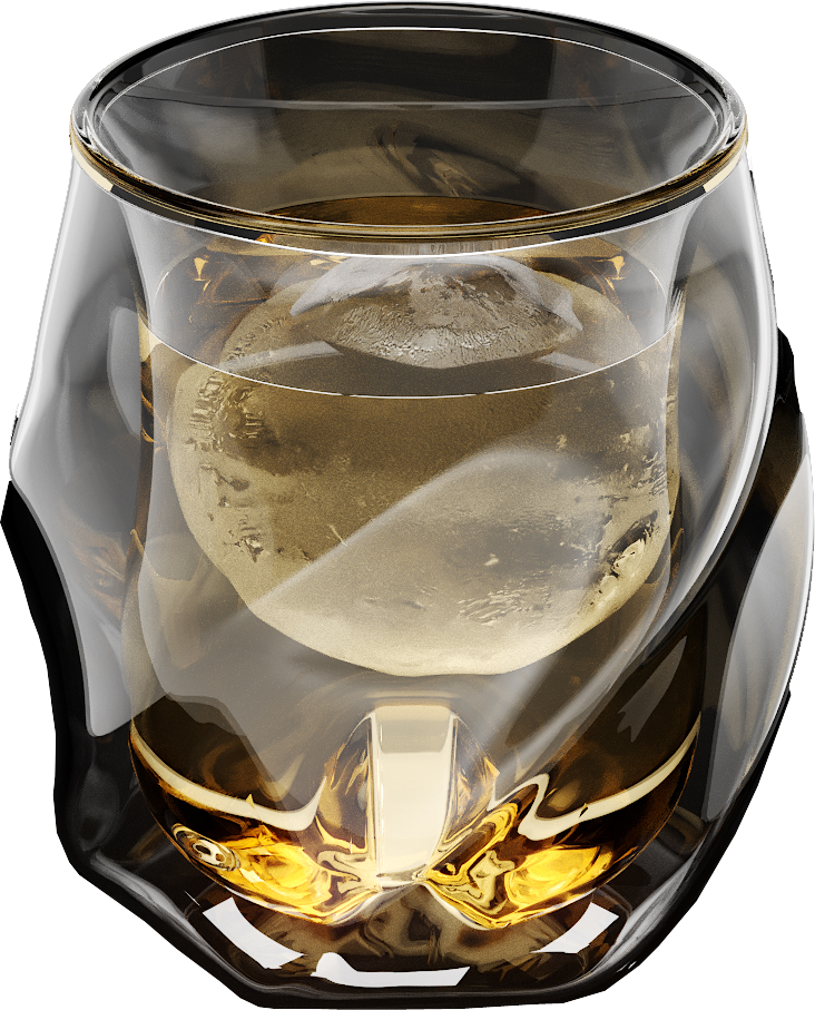 2x Individually Handmade, Hand-blown, Borosilicate - Decanter (732x907), Png Download