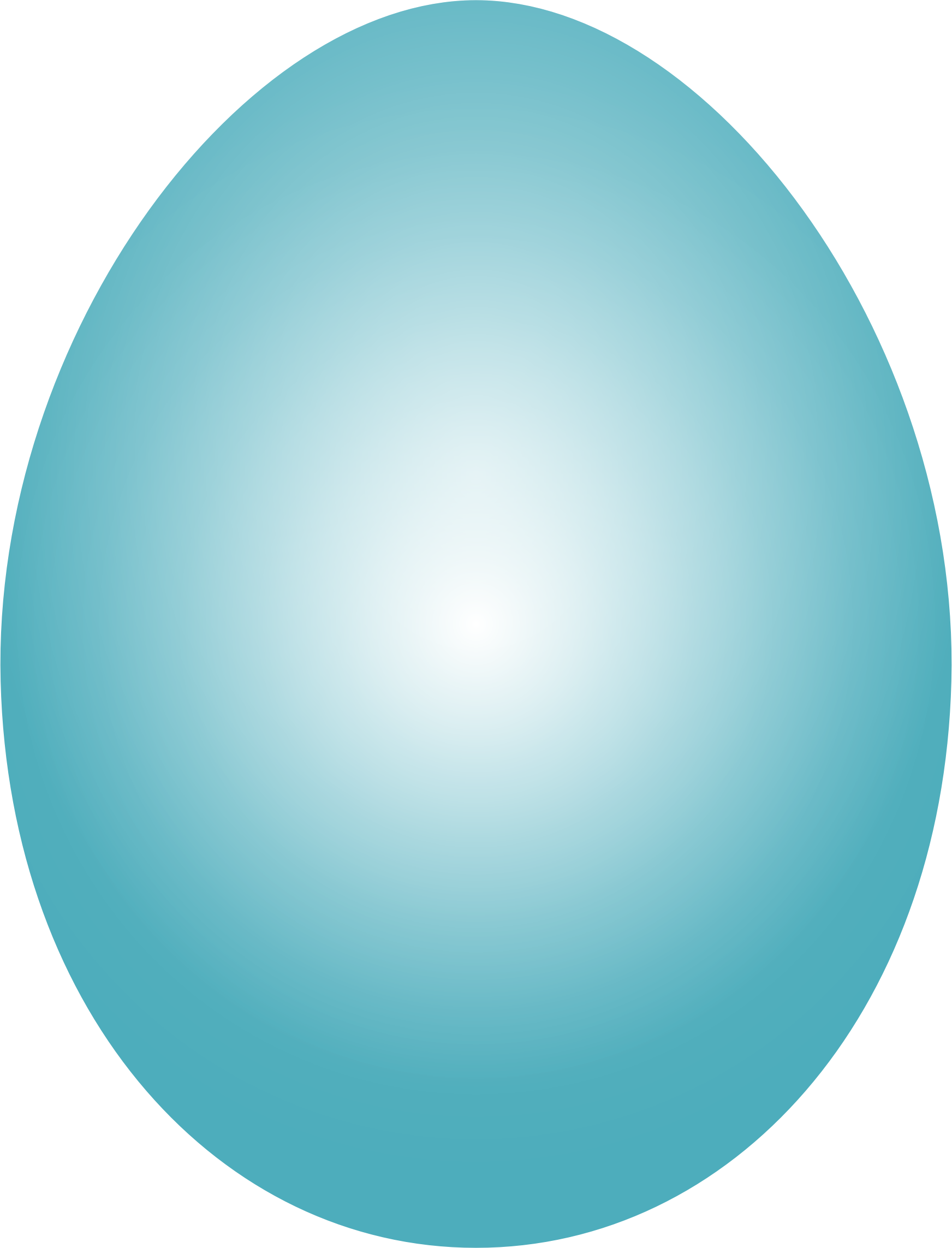 Clipart - Blue Green Easter Egg (1744x2286), Png Download