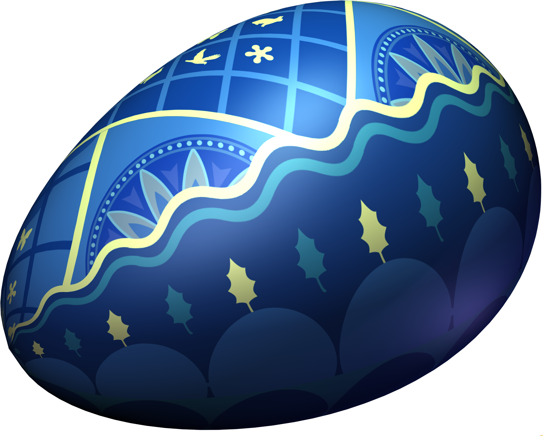 Christian Easter Png Download - Blue Easter Eggs Png (1872x1469), Png Download