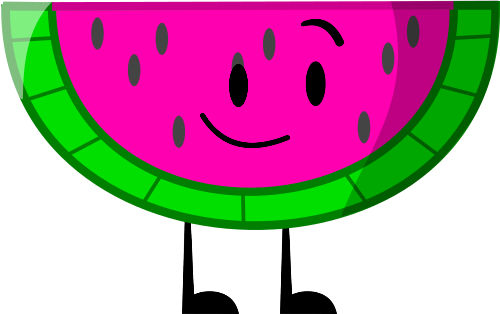Watermelonbftm - Bfdi Watermelon (500x314), Png Download