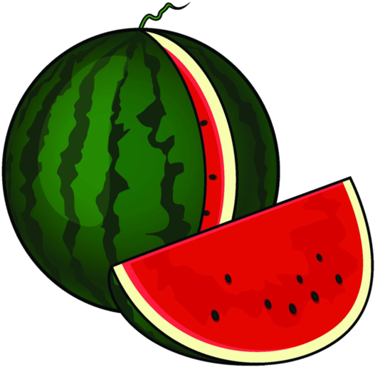 Free Download Watermelon Cartoon Png Clipart Watermelon - Watermelon Fruit Cartoon (600x548), Png Download
