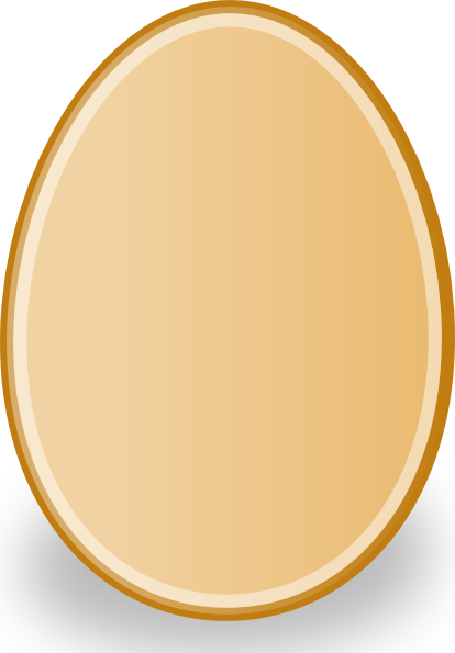Chicken Egg Clipart (414x595), Png Download