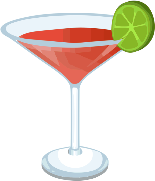 Cocktail Glass Margarita Martini Fizzy Drinks - Martini Clipart Transparent (625x750), Png Download