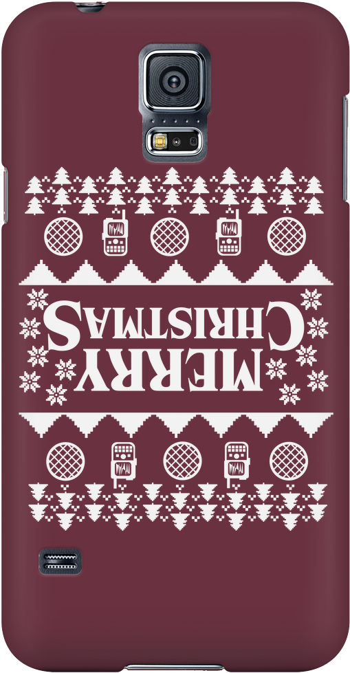 Merry Christmas Fair Isle Stranger Upside Down Things - Sweatshirt (1024x1024), Png Download