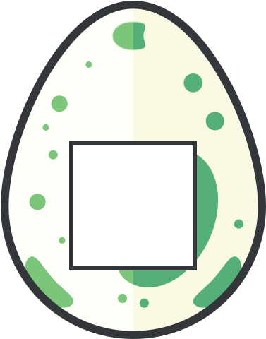 08 Disco Egg - Circle (480x480), Png Download