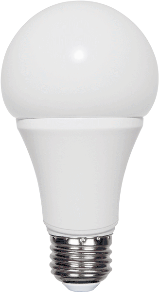 A19 Led Light Bulb Replacement For 60 Watt Incandescent - 7w Led Bulb (640x640), Png Download