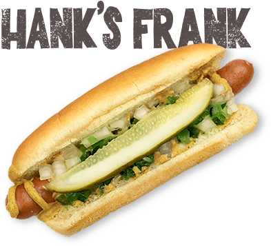 All Beef Natural Casing Hot Dog, Dusseldorf Mustard, - Hanks Hot Dogs (432x455), Png Download