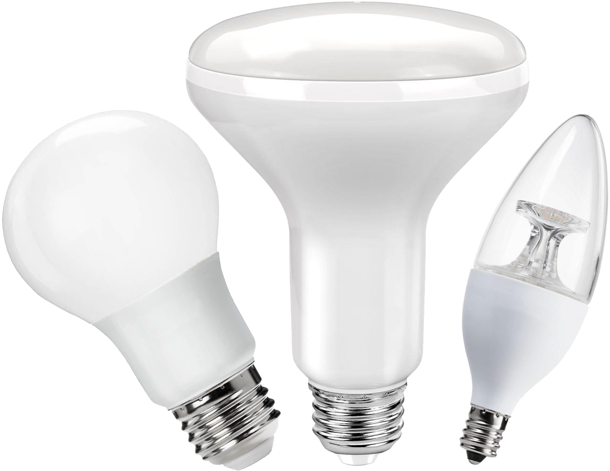 Led Lighting - Incandescent Light Bulb (1377x1000), Png Download