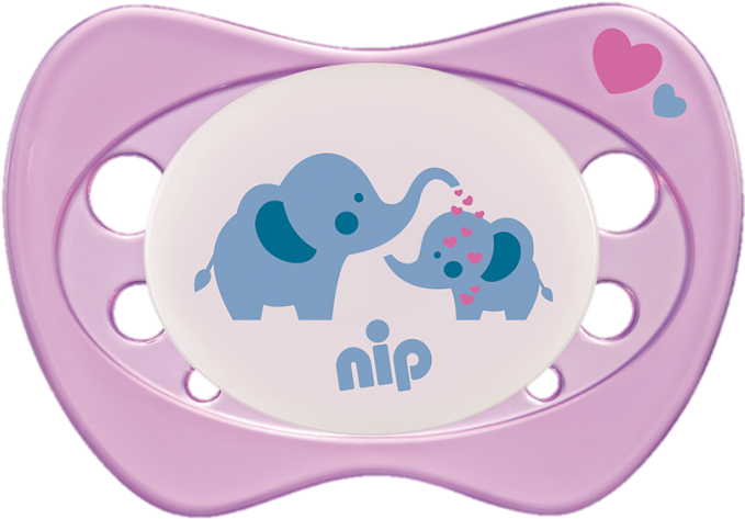 Set Of 2 Glow Soother Night Star Pink And Elephant - Schnuller 0 2 Monate Boy (800x800), Png Download