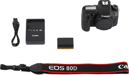 Canon Eos 80d What's Included Canon 80d Https - Buy Canon Eos 80d Digital Slr Kit Ilization Stm Lens (500x293), Png Download