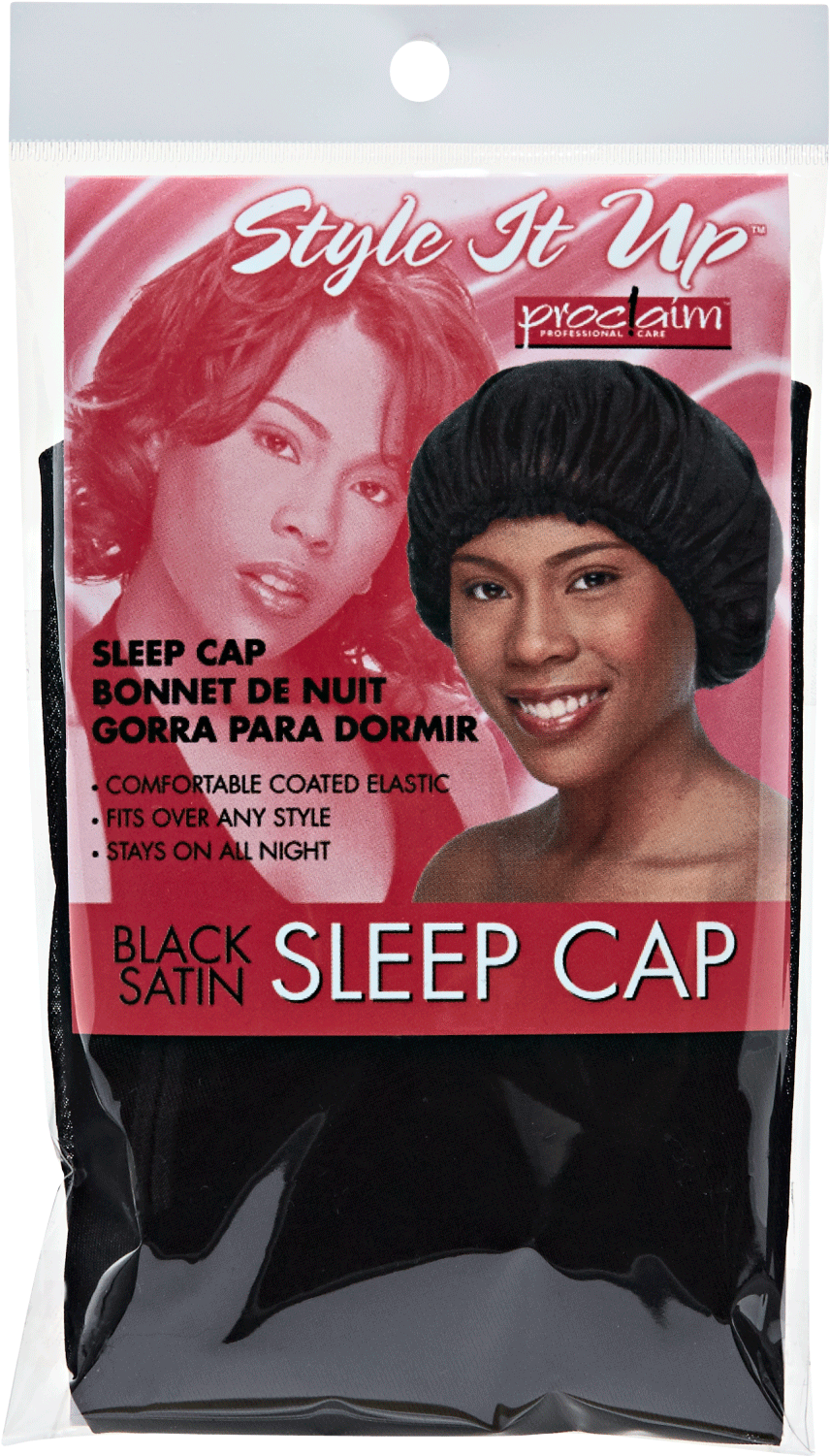 Style It Up Satin Sleep Cap (1500x1500), Png Download