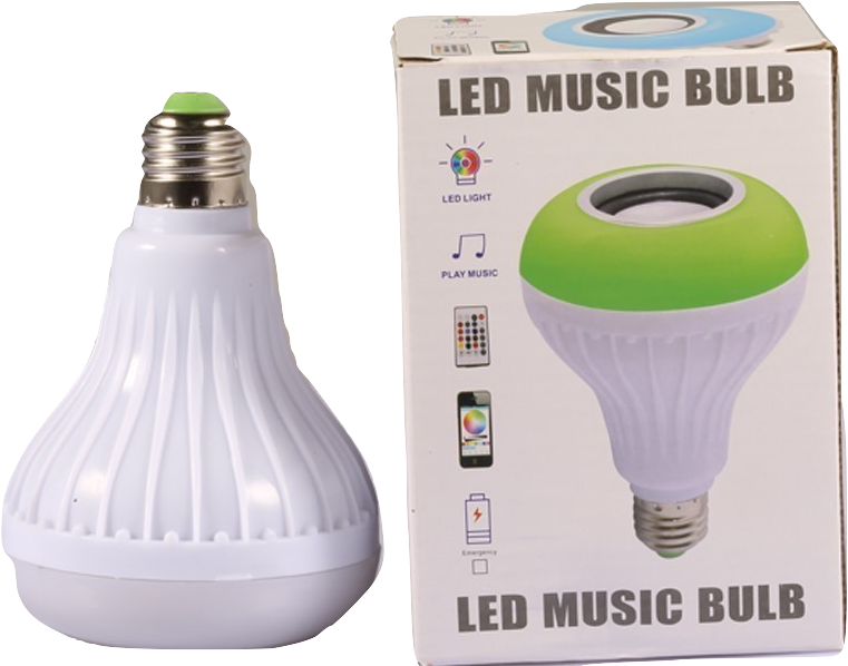 Led Music Light Bulb - Incandescent Light Bulb (782x597), Png Download