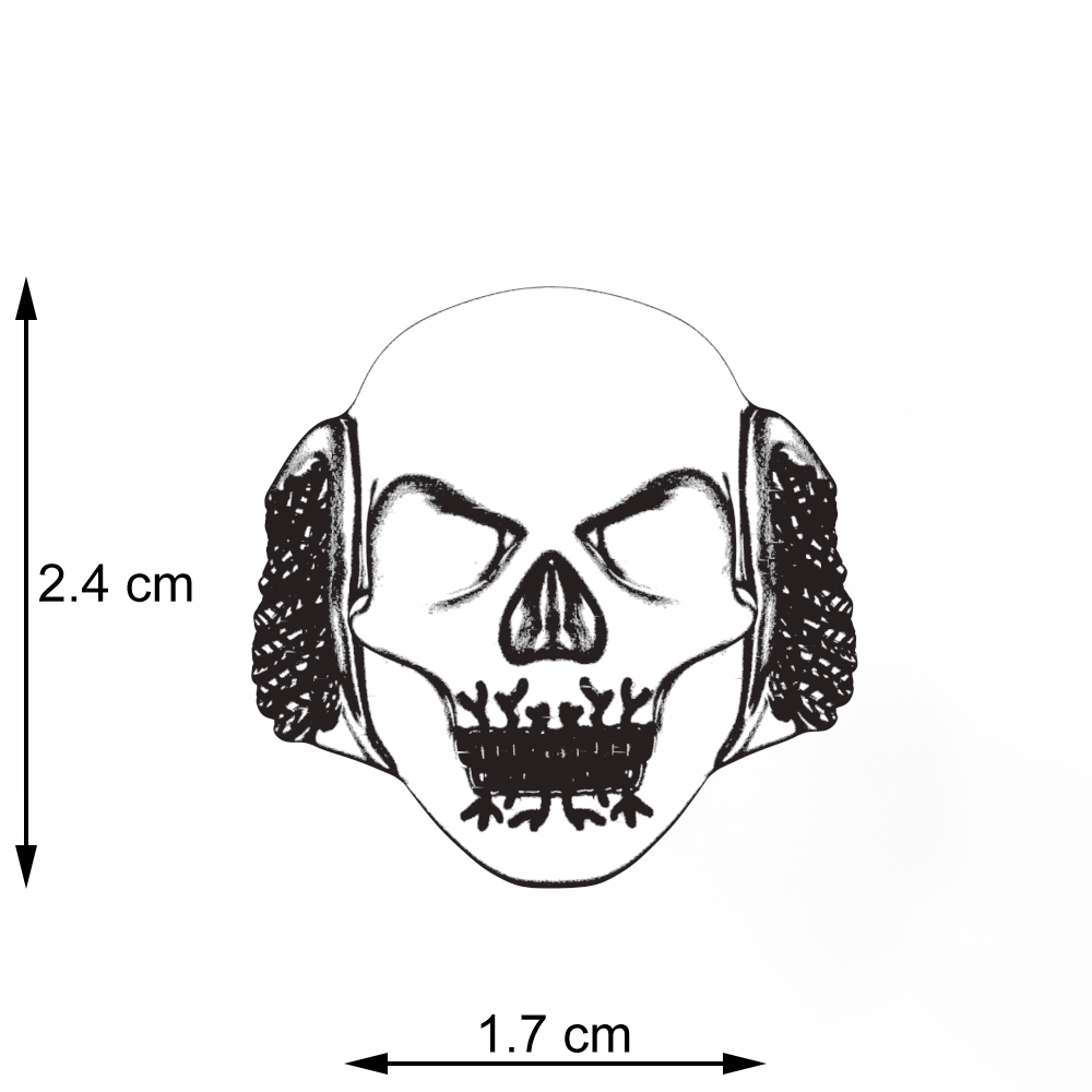 Biker Skull Ring - Skull (1000x1000), Png Download
