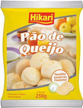 Hikar Pão De Queijo- Brasilian Cheese Bread Mix 250g - Yoki Raw Cassava Flour (333x400), Png Download