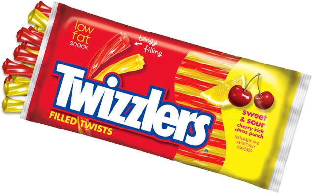 Even The Little Ones In My Ears - Twizzlers Filled Twists, Sweet & Sour - 11 Oz Bag (644x403), Png Download
