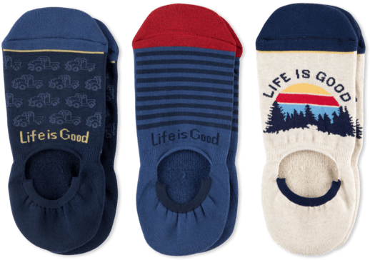 3-pack Men's Truck Cushioned Invisible No Show Socks - Sock (570x570), Png Download