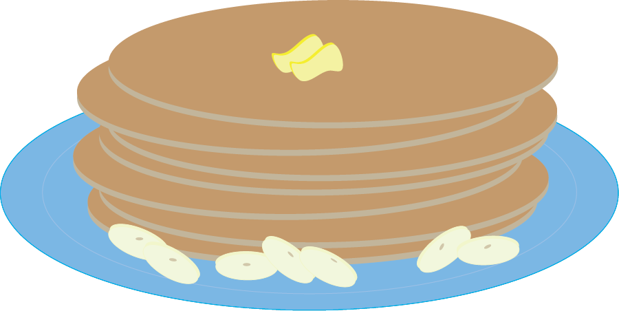 Stack Pancakes Big - Dish (900x452), Png Download
