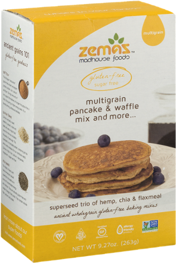 Zemas Madhouse Multigrain Pancake & Waffle Mix (600x600), Png Download