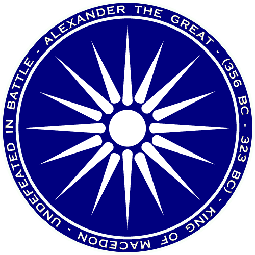 Flag Of Macedonia Greece (500x500), Png Download