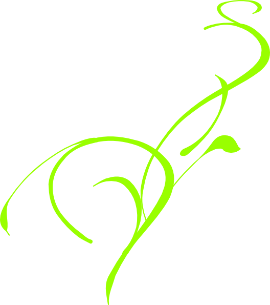 How To Set Use Scroll Floral 7fff00 Green Missing Leaf - Vine Clip Art (528x595), Png Download
