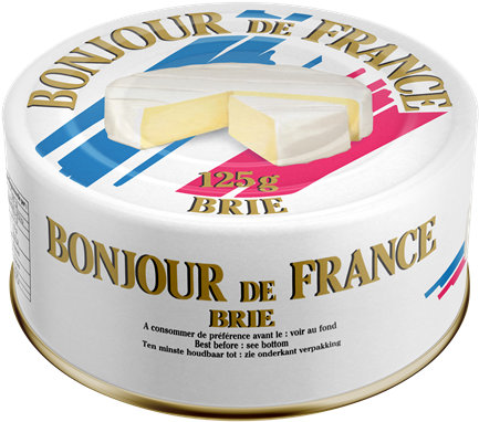 Polenghi Lança Linha Importada De Queijos E Manteigas - Queijo Brie Bonjour De France 125g (600x406), Png Download