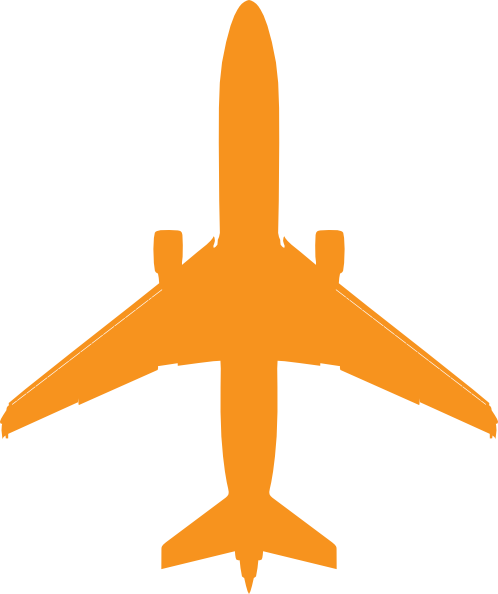Plane Clip Art - Plane Silhouette (498x594), Png Download