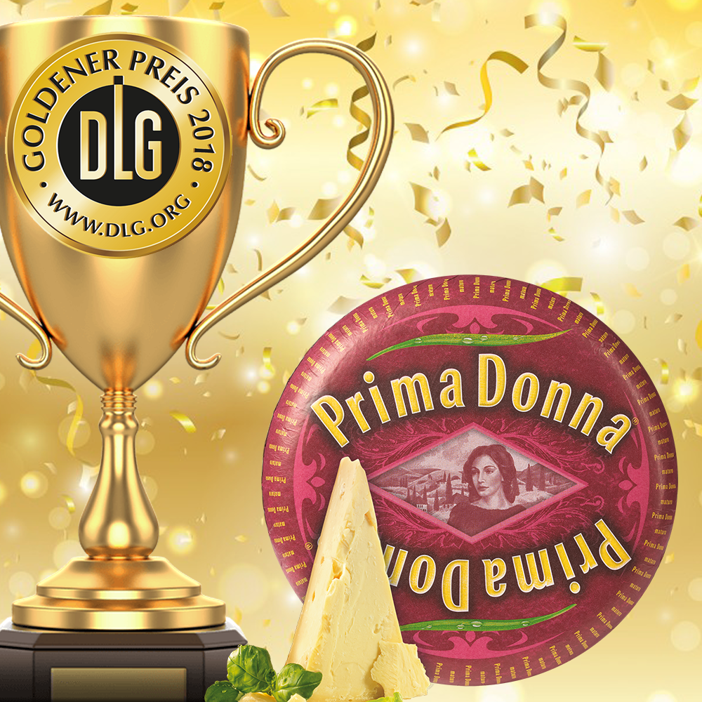 Mais Uma Medalha De Ouro Para O Queijo Prima Donna - Dlg Gold (1000x1000), Png Download