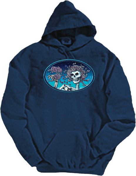 Grateful Dead Skull Roses Hoodie - Grateful Dead Dance Your Face Hoodie/ Steal Your Face/ (506x600), Png Download