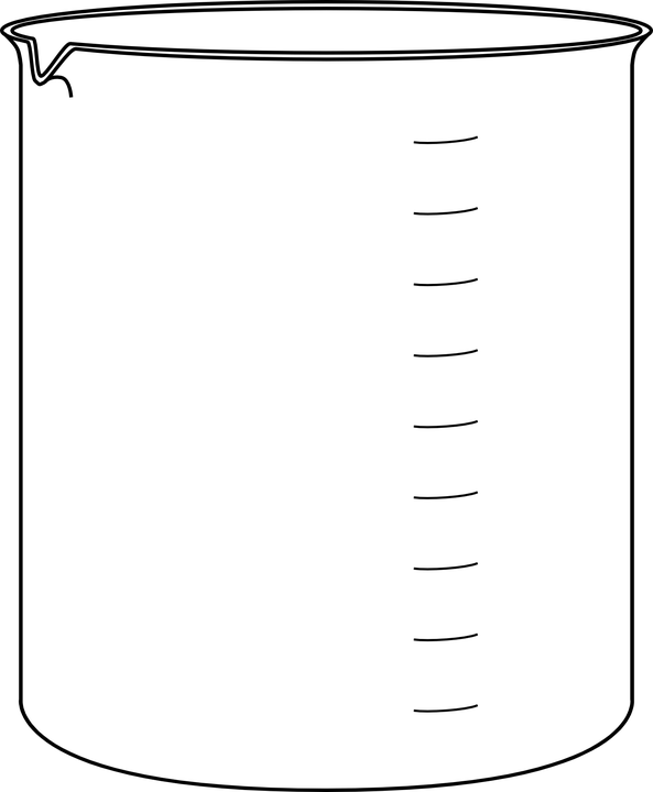 Diagram Of A Beaker (593x720), Png Download