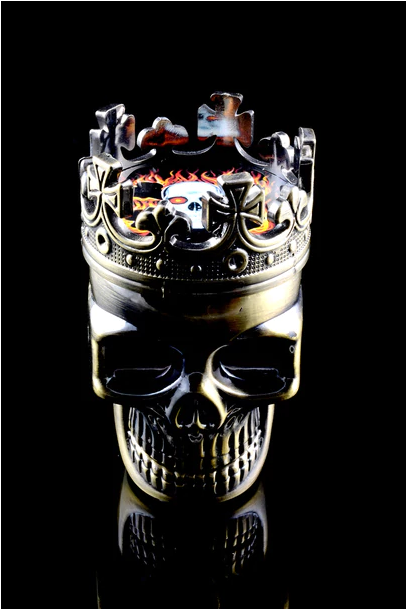 3 Part Skull Grinder - Skull (608x608), Png Download