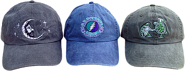 These Beautifully Embroidered Hats Have Exceptionally - Grateful Dead Hats (600x239), Png Download