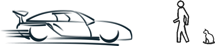 Choice Car Person Cat - Car Hit Person Drawing (719x233), Png Download