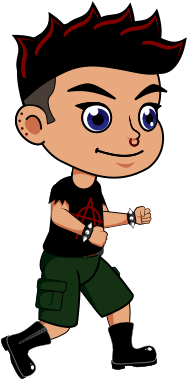 Roxy The Punk - Person Animated Png (600x500), Png Download