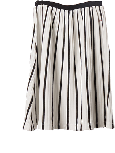Vertical Stripes Skirt Nami Boutique - A-line (500x750), Png Download