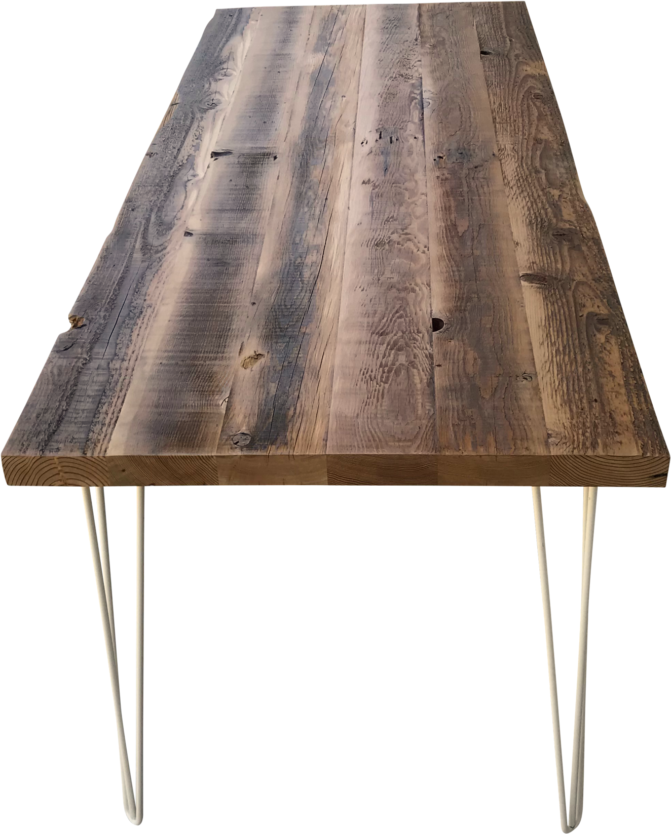 Old Growth Reclaimed Wood Table With Hairpin Legs - Table (2048x2048), Png Download