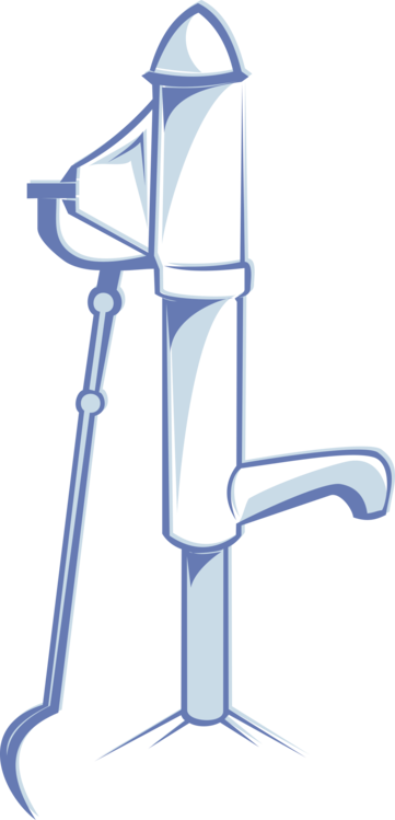 Water Well Pump Hand Pump - Water Well Clip Art (361x749), Png Download