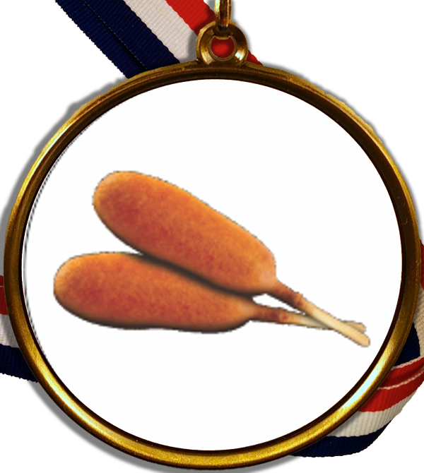 Corn Dogs Logo Medal - Medal (600x670), Png Download
