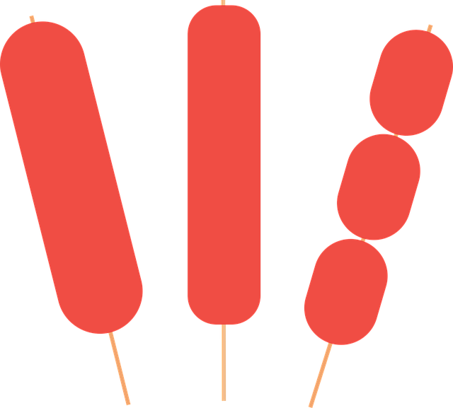 Hot Dog Clipart Hotdog Stick - Hotdog On Stick Clipart (640x577), Png Download