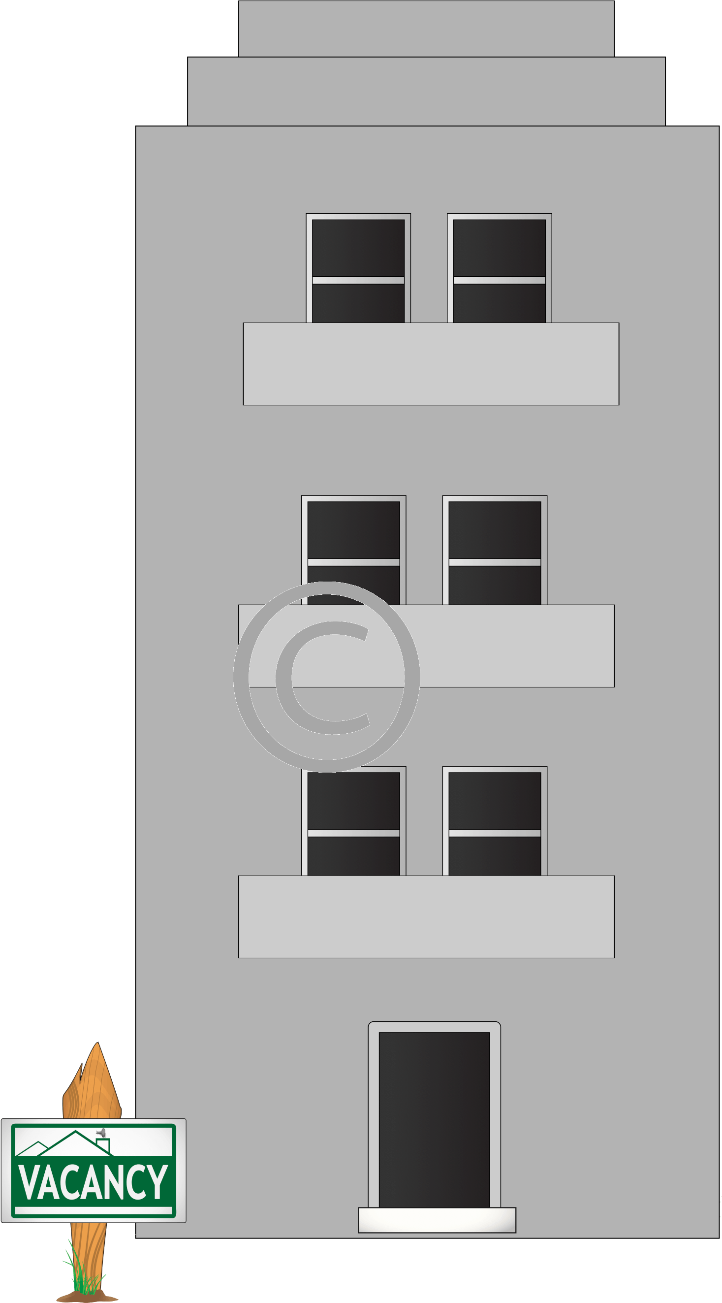 Apartments With Vacancy Sign - Basketweave (1607x2753), Png Download